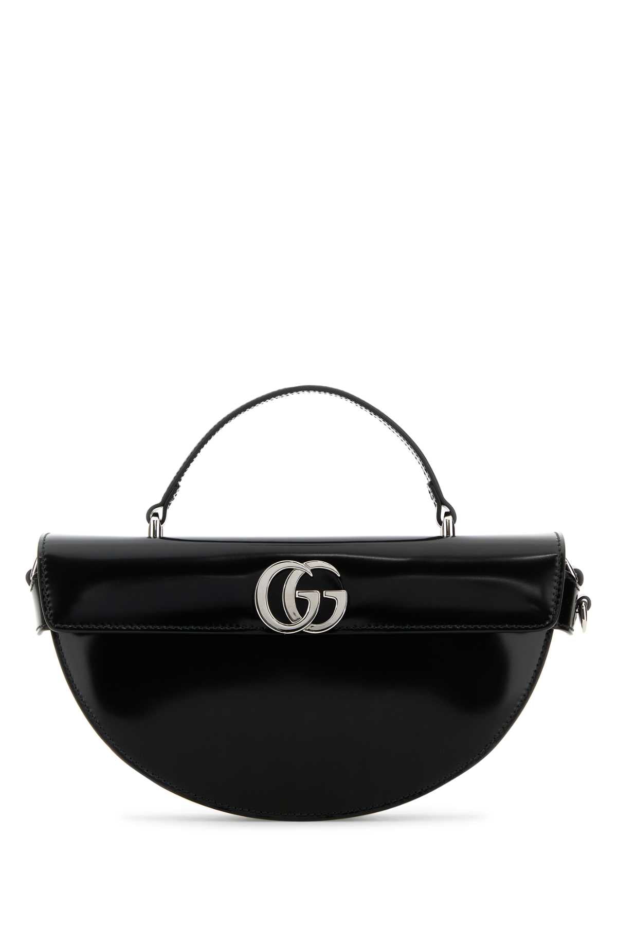 GUCCI Mini Leather Half Moon Handbag