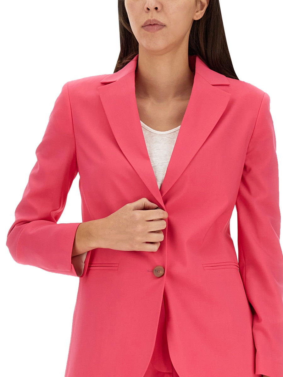 ALYSI Single-Breasted Wool Jacket for Women