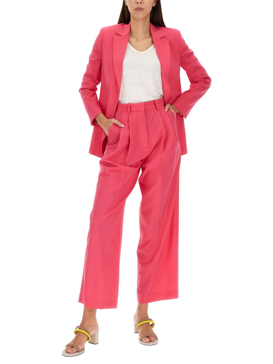 ALYSI Single-Breasted Wool Jacket for Women