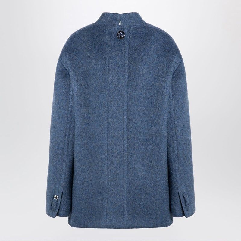 GUCCI Wool Blend Mélange Aviator Jacket for Women