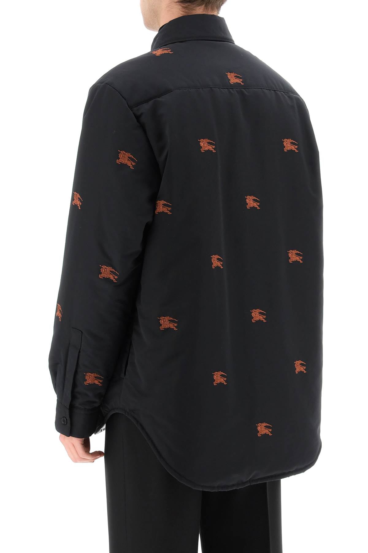BURBERRY Embroidered Nylon Padded Shirt for Men
