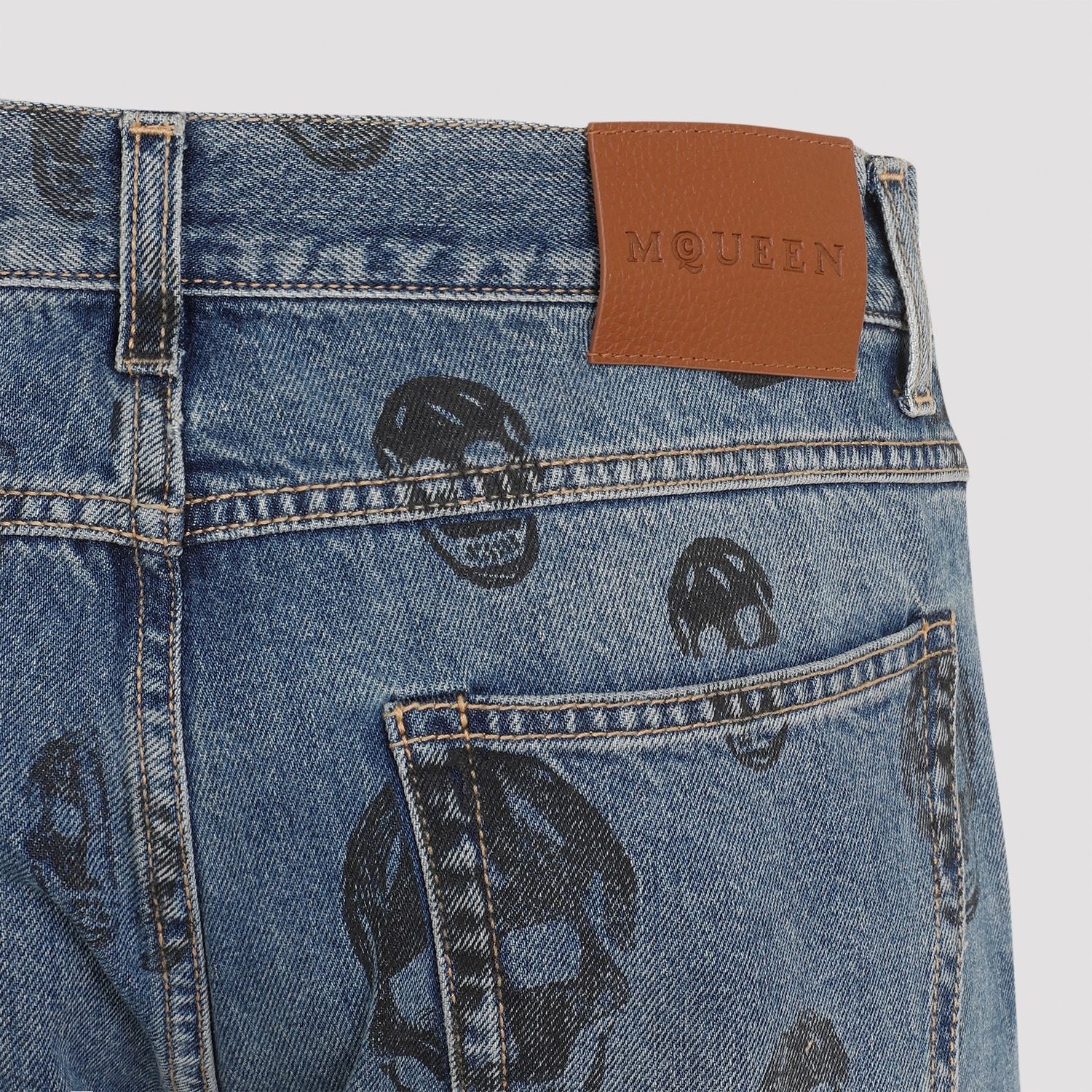 ALEXANDER MCQUEEN Cotton Jeans for Men - FW24 Collection