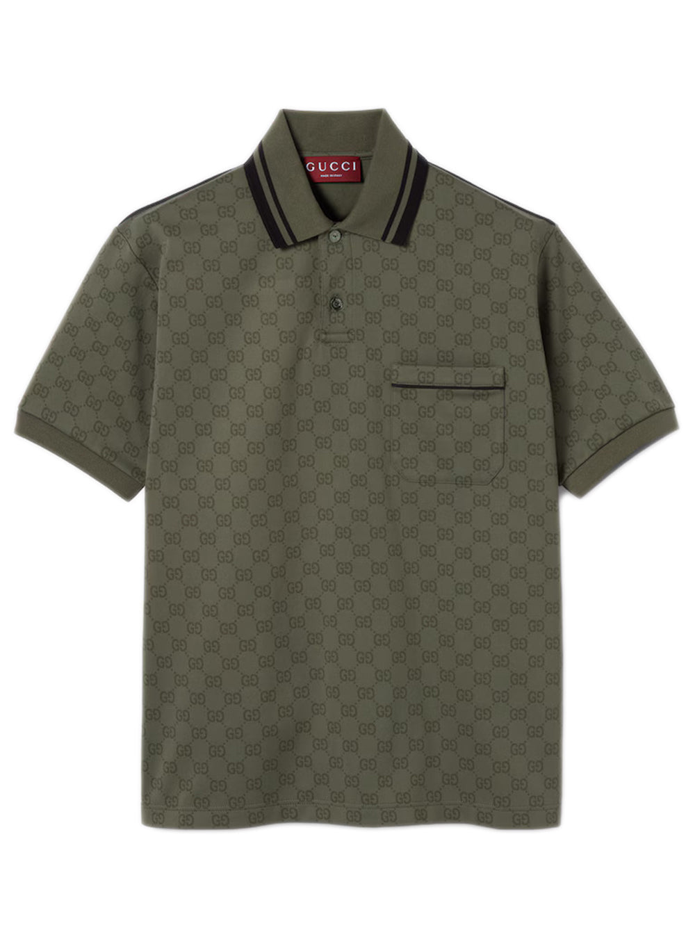 GUCCI Classic Stretch Cotton Polo Shirt - Size M
