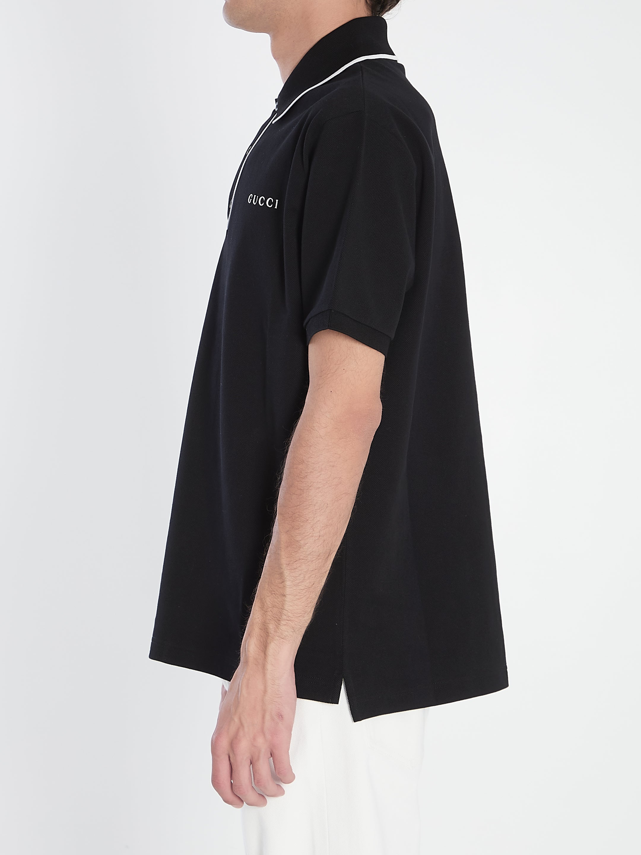 GUCCI Classic Piqué Polo Shirt - Size L