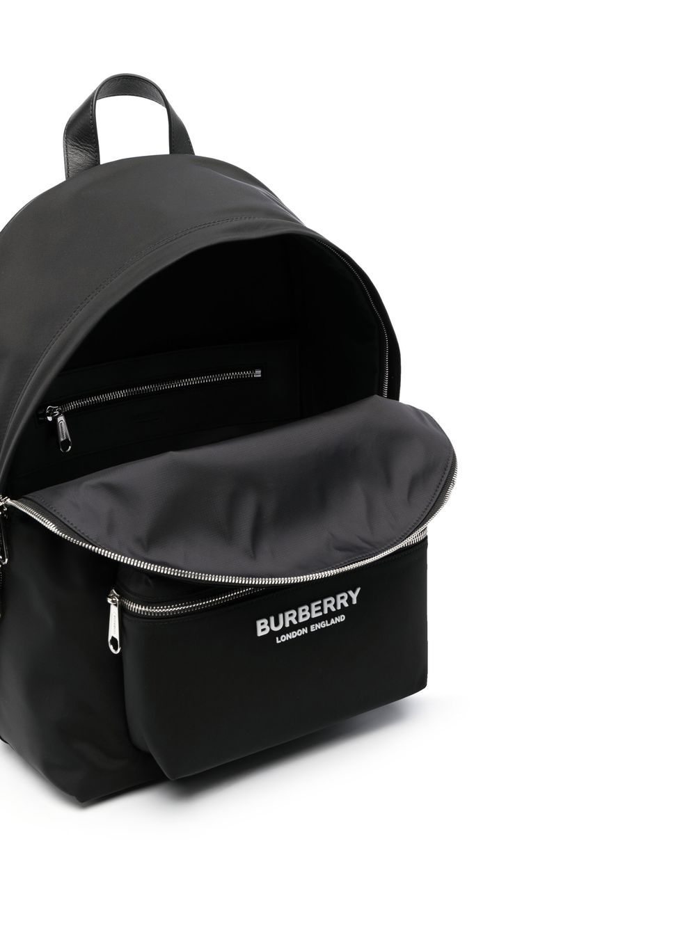 BURBERRY Nylon Backpack with Logo Print for Men