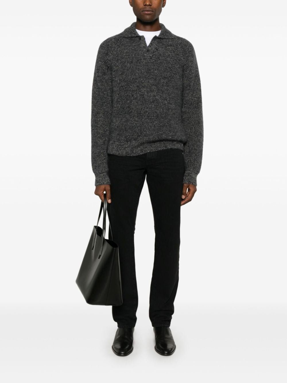 SAINT LAURENT Slim Fit Denim Pants for Men - FW24 Collection