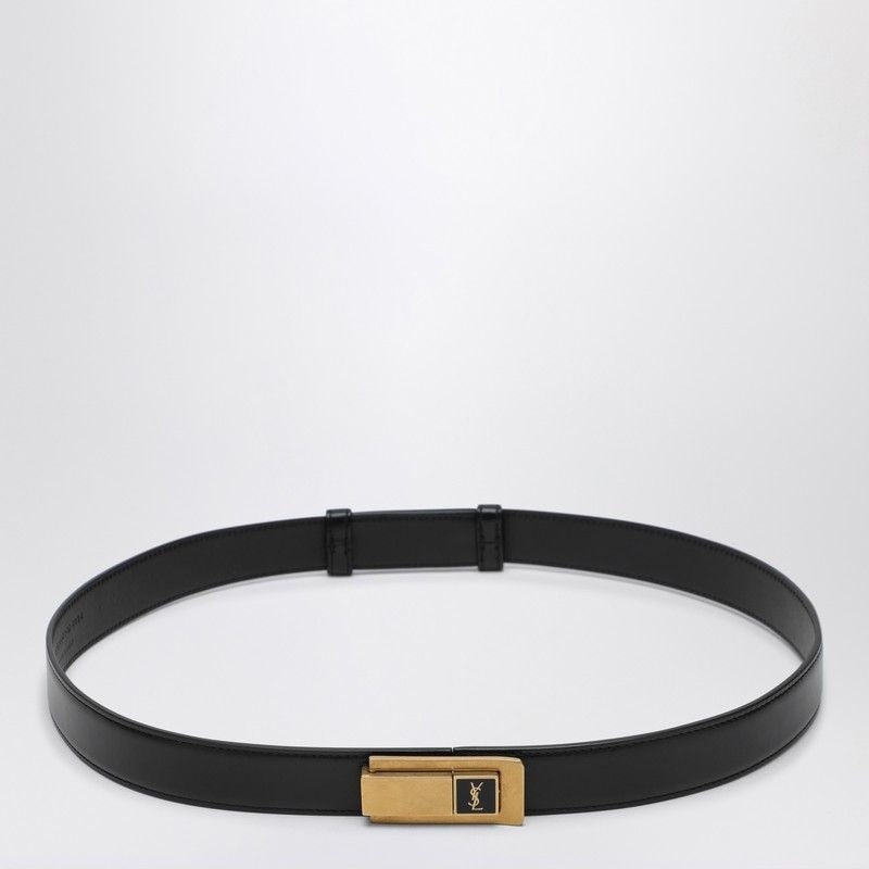 SAINT LAURENT Classic Belt with Charniere Buckle - Adjustable Size