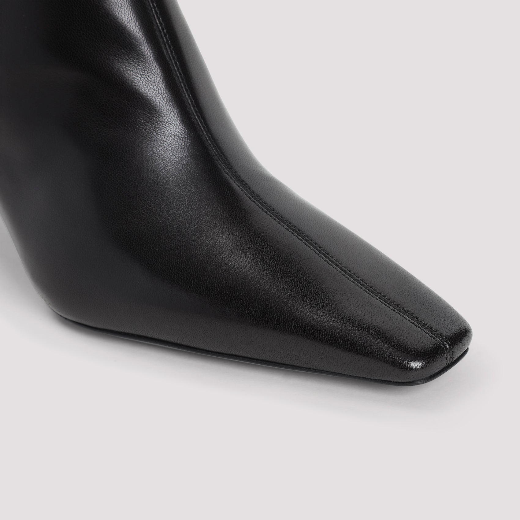 SAINT LAURENT Jill 75 Booties in Smooth Leather