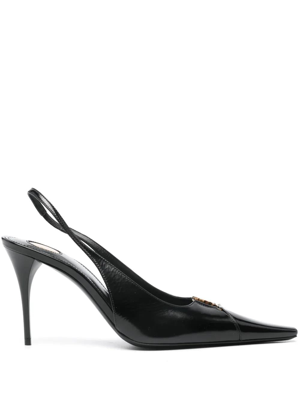 SAINT LAURENT Smooth Leather Breteuil Pumps for Women