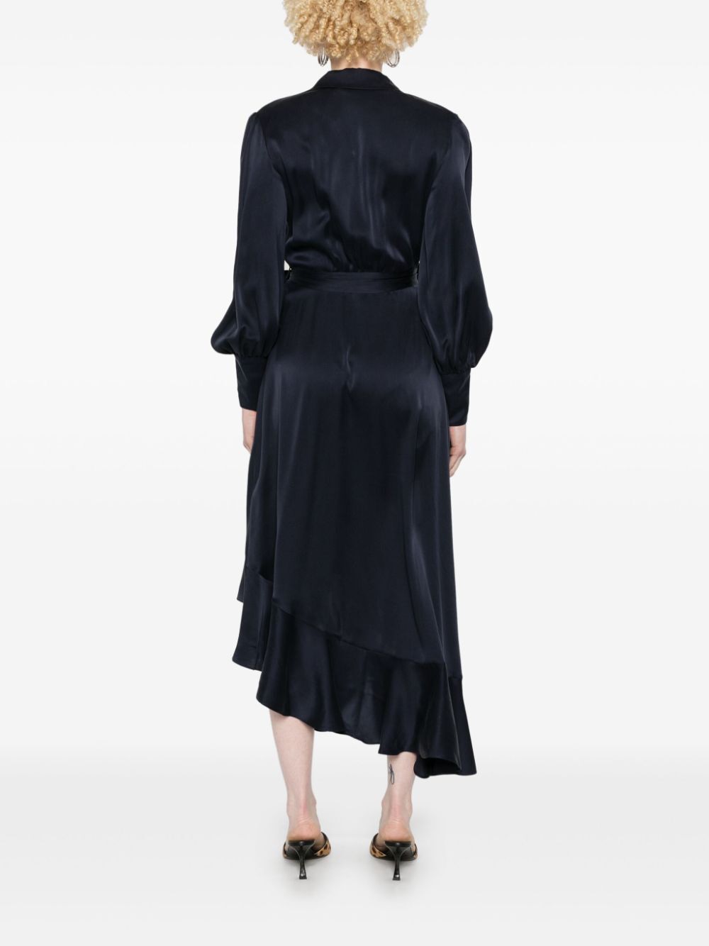 ZIMMERMANN Silk Wrap Midi Dress