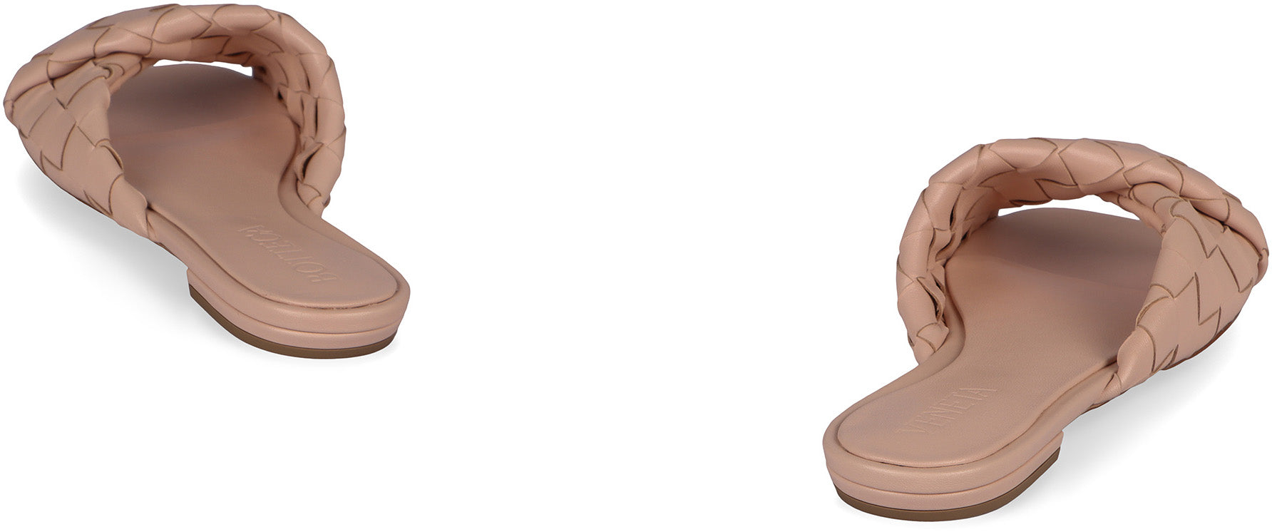 BOTTEGA VENETA Woven Leather Flat Sandals