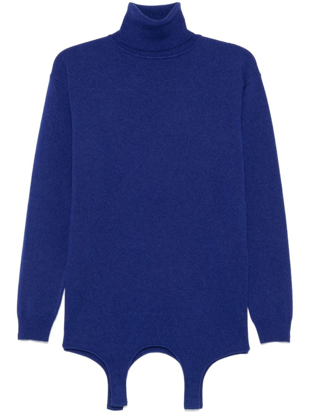 SAINT LAURENT Cashmere Sweater with Mock Neck Detail