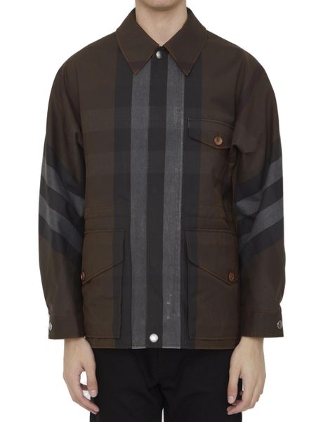 BURBERRY Men's Embroidered Polyester Blend Jacket