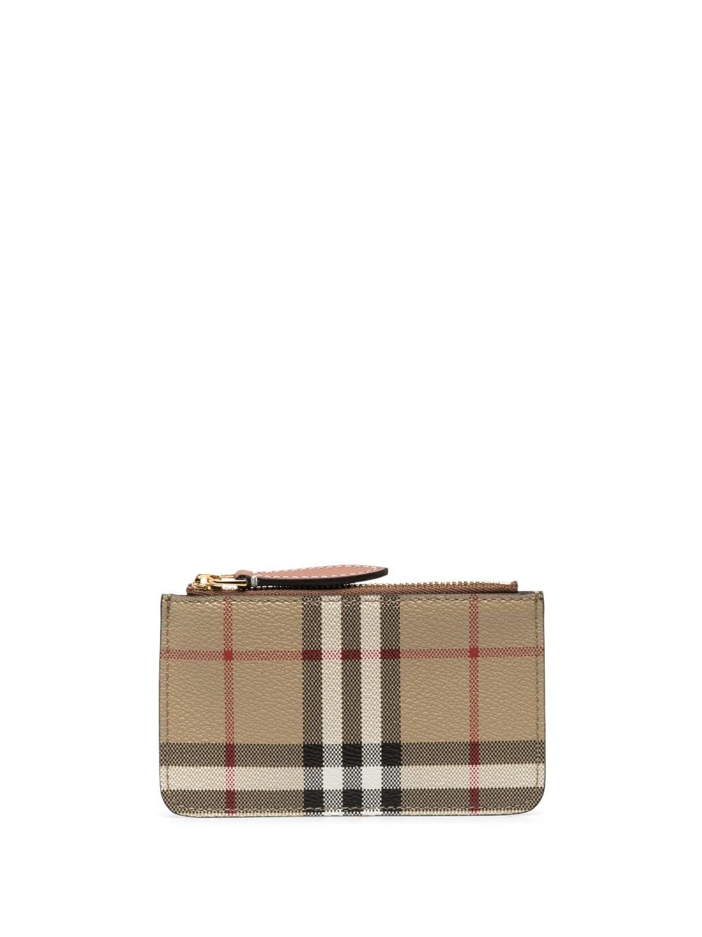 BURBERRY Checked Mini Coin Purse