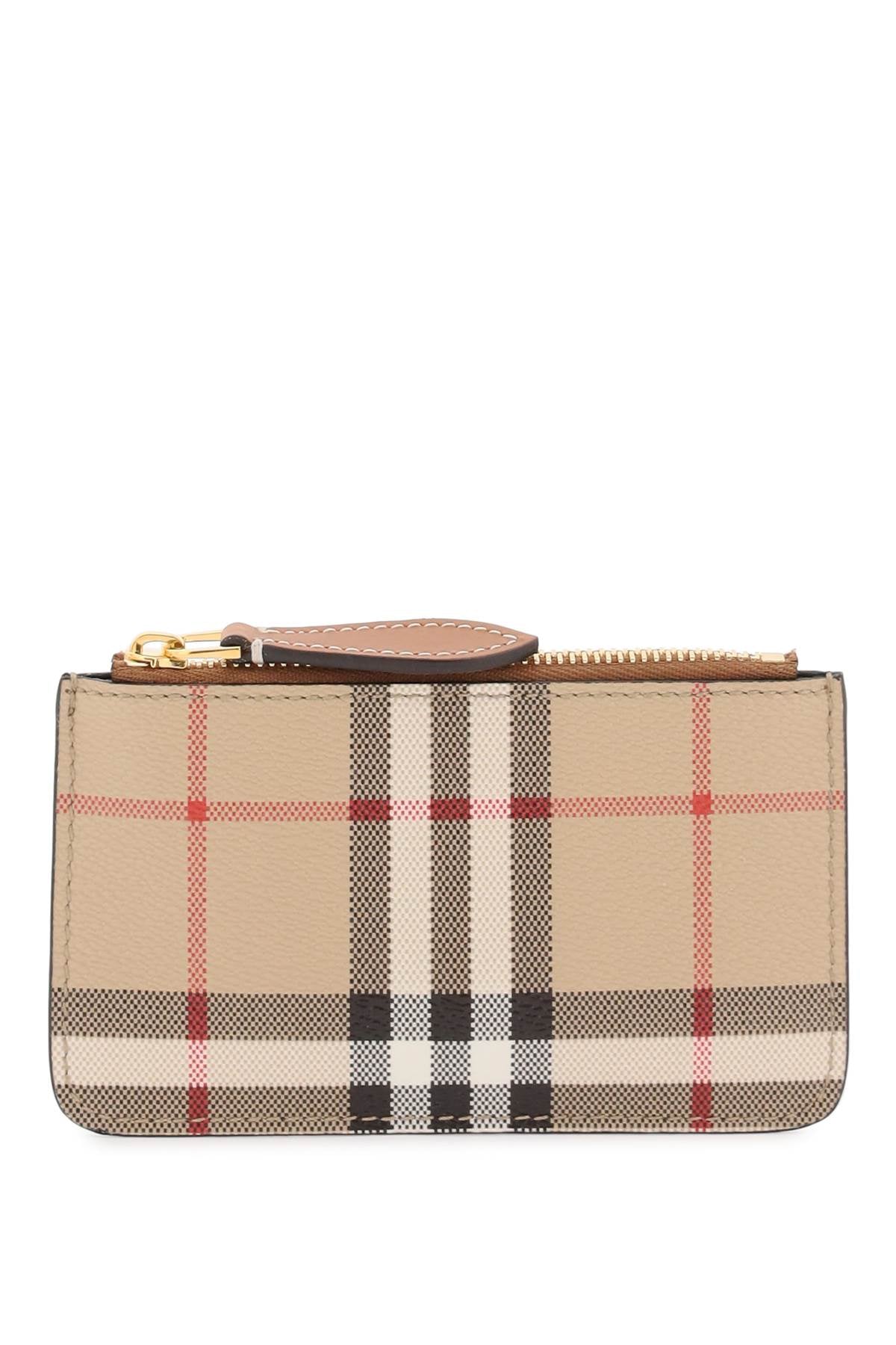 BURBERRY Checked Mini Coin Purse