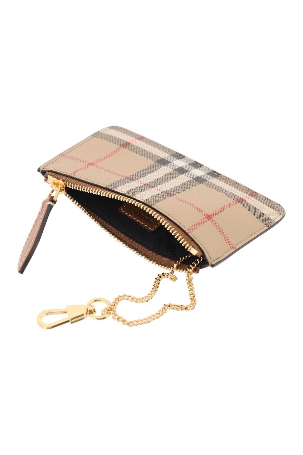 BURBERRY Checked Mini Coin Purse