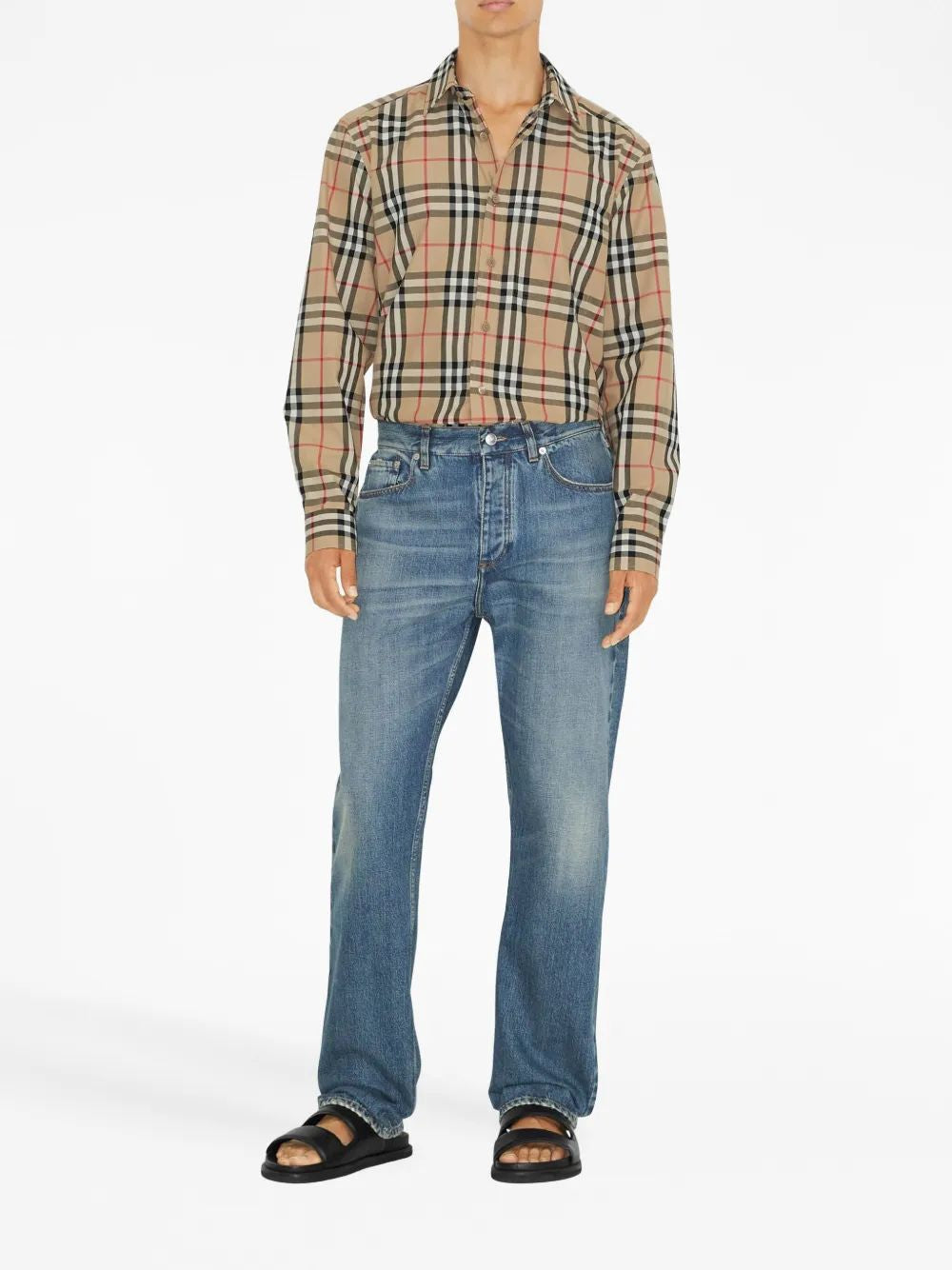 BURBERRY Men's Long Sleeve Caxatan Shirt