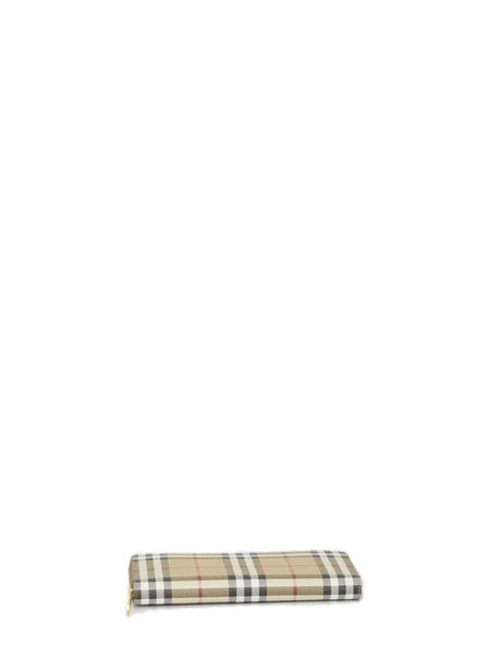 BURBERRY Checked Canvas Mini Wallet