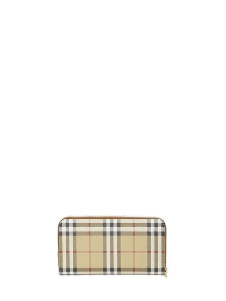 BURBERRY Checked Canvas Mini Wallet