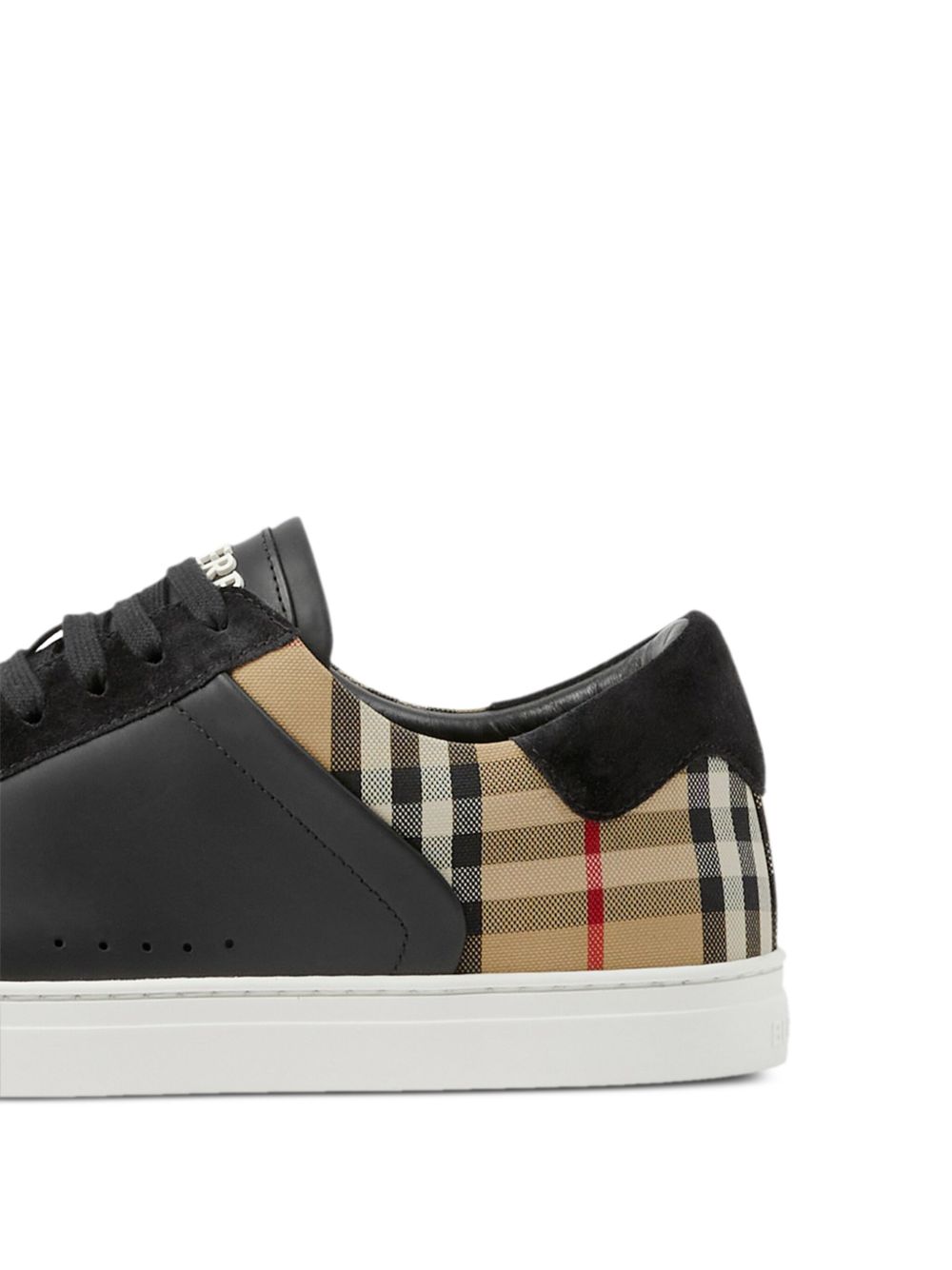 BURBERRY Leather Vintage Check Sneakers for Men