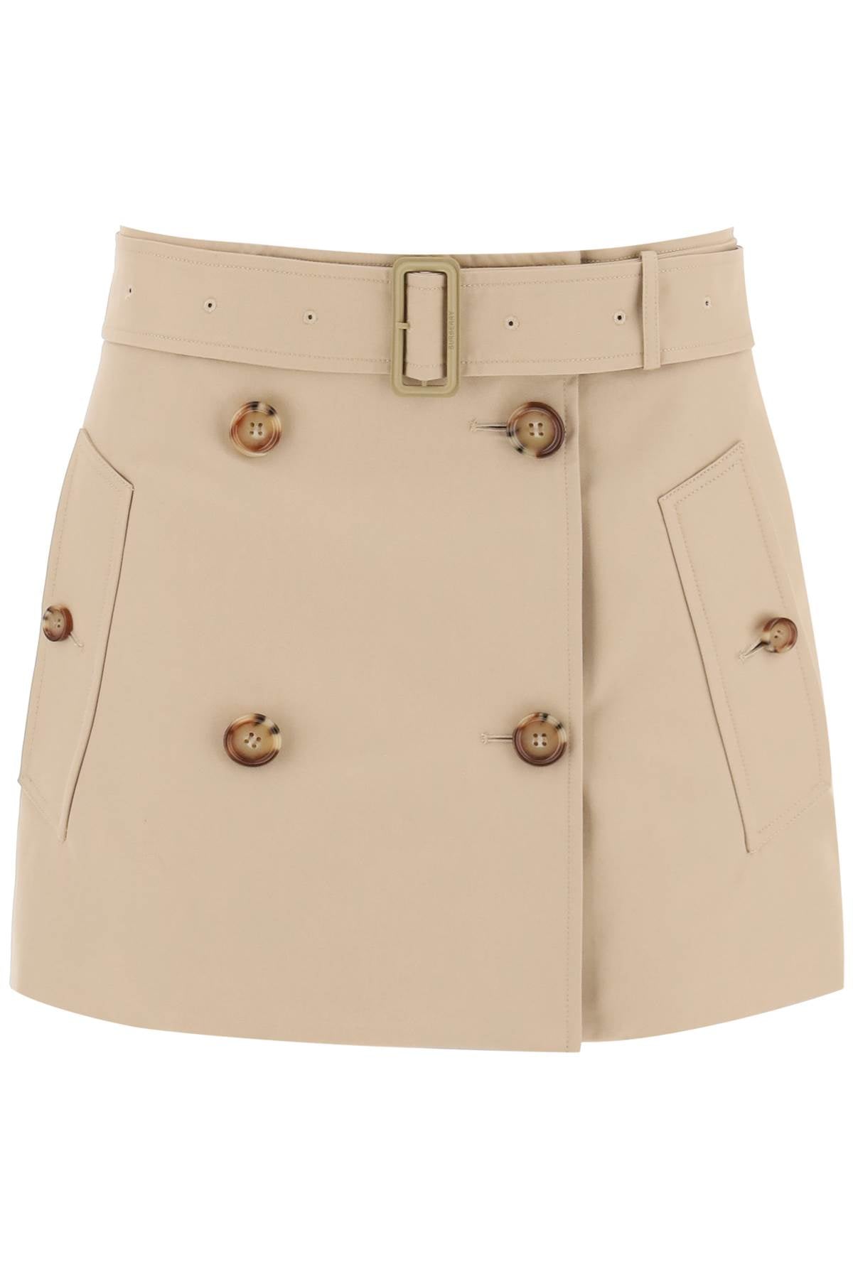 BURBERRY Stylish Mini Trench Skirt