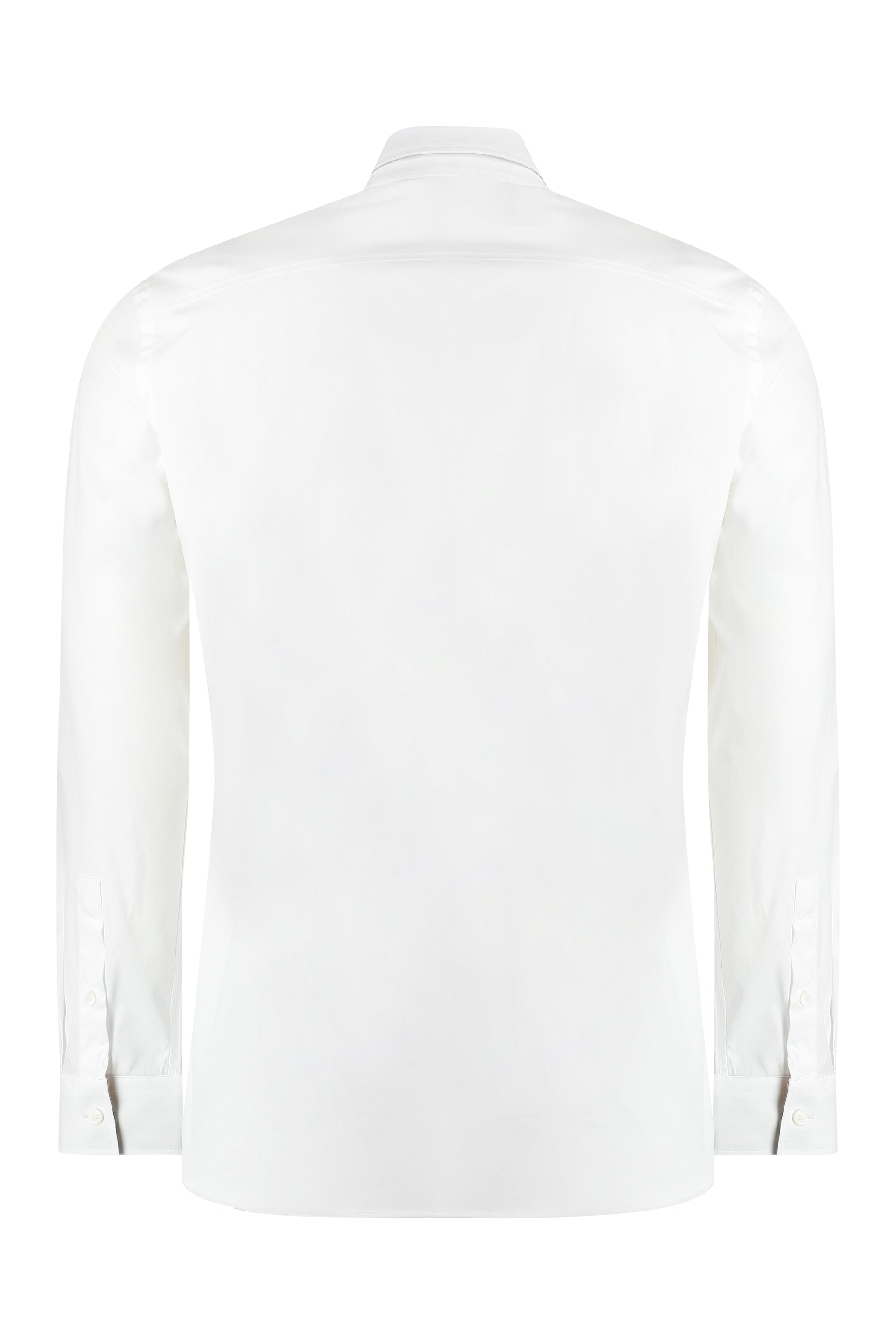 BURBERRY Classic Cotton Shirt with Rounded Hem for Men