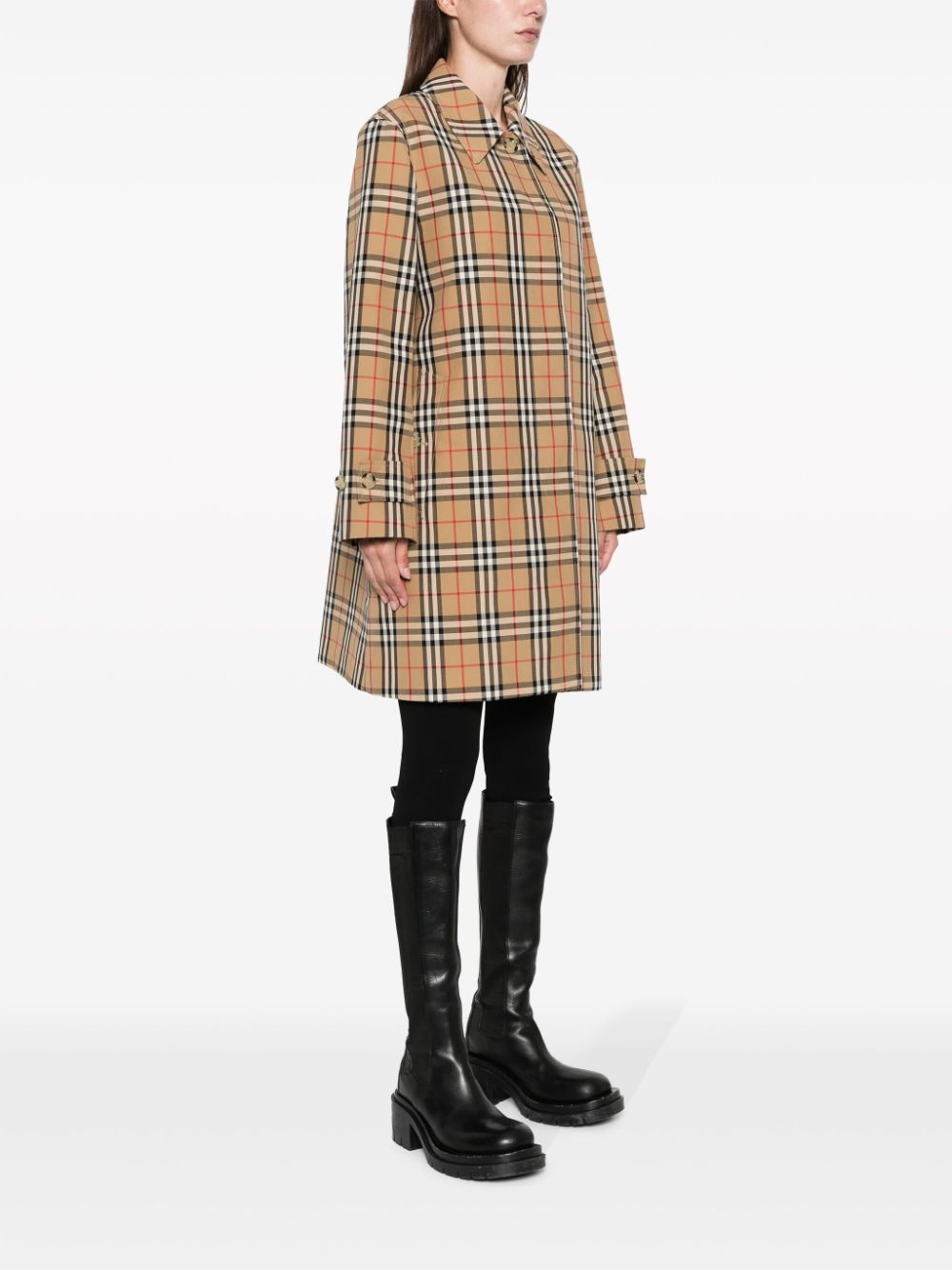 BURBERRY Plaid-Check Mini Raincoat for Women