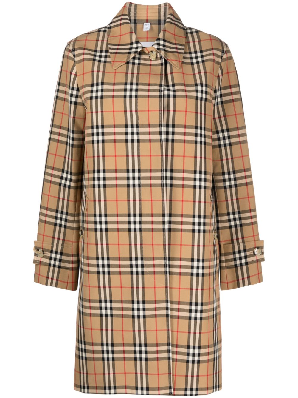 BURBERRY Plaid-Check Mini Raincoat for Women