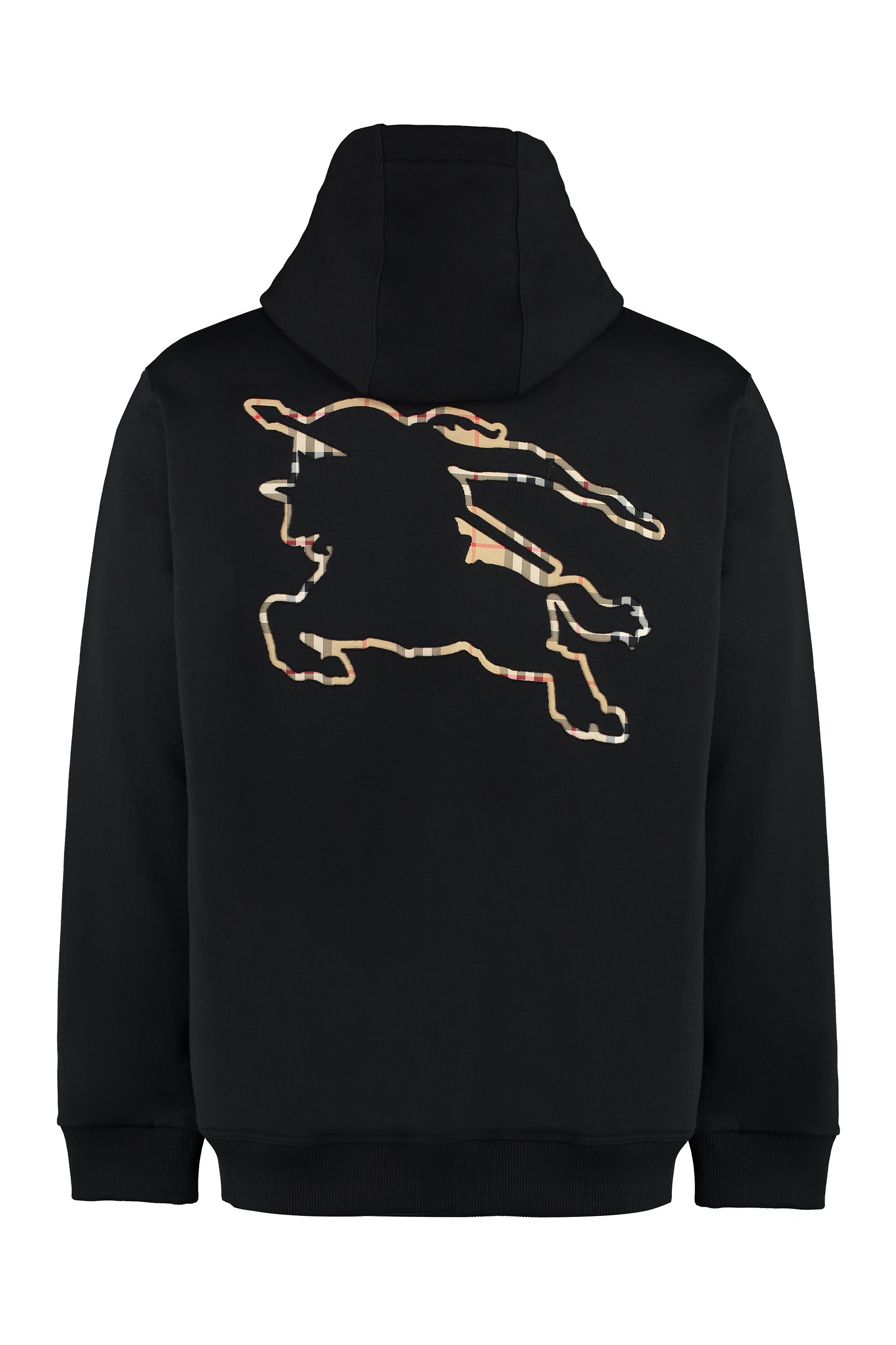 BURBERRY Hooded Sweatshirt with Back Check Motif for Men