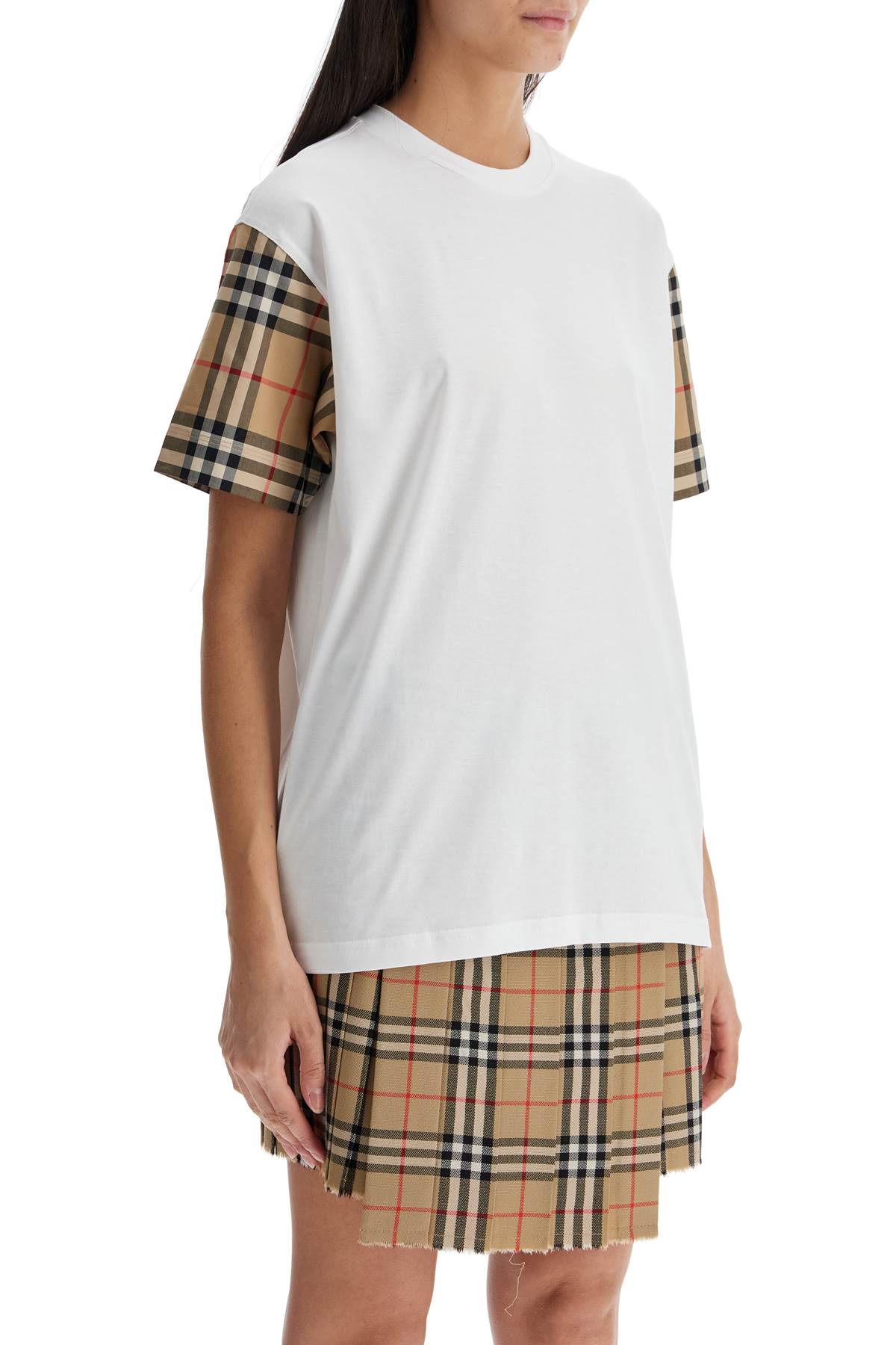 BURBERRY Short Sleeves Check T-Shirt