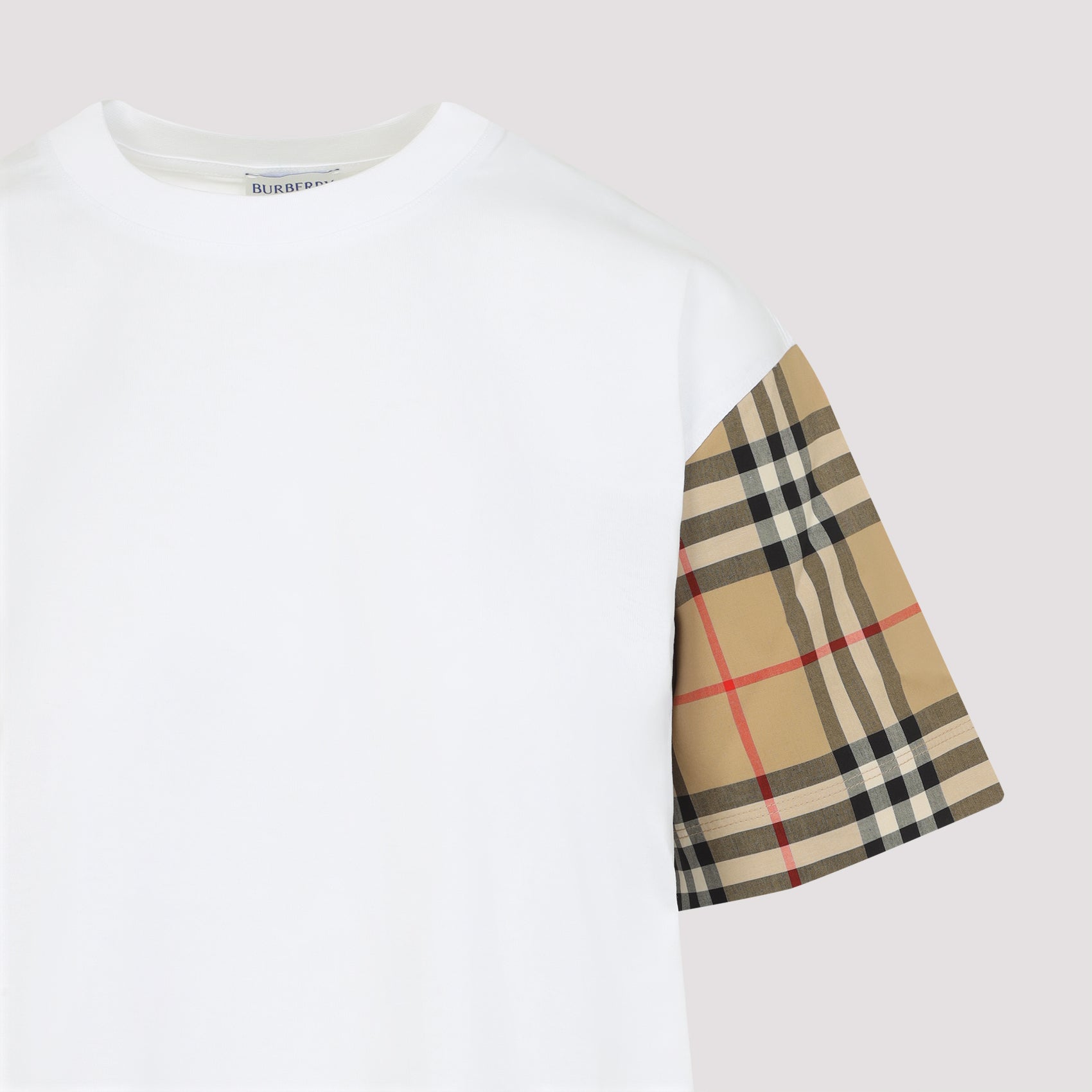 BURBERRY Short Sleeves Check T-Shirt