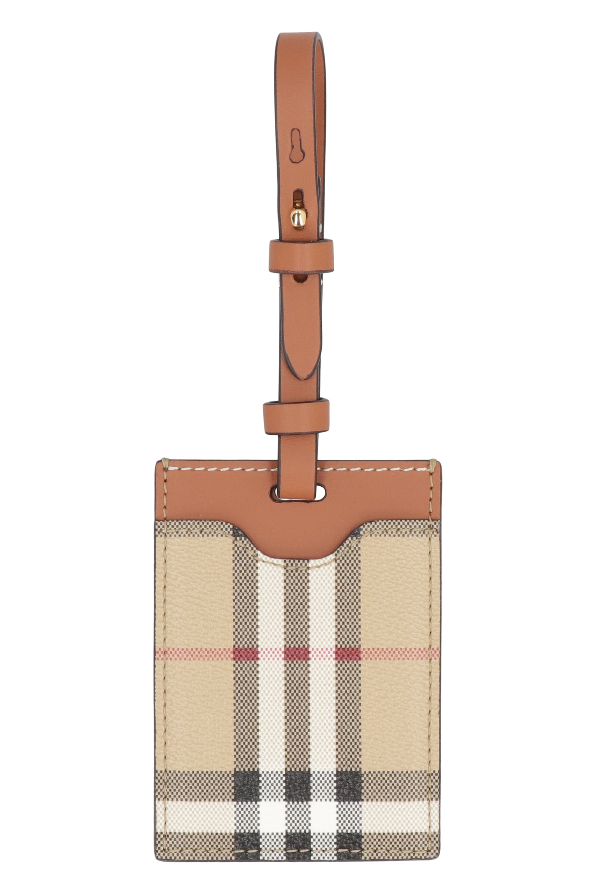 BURBERRY Mini Leather Luggage Tag