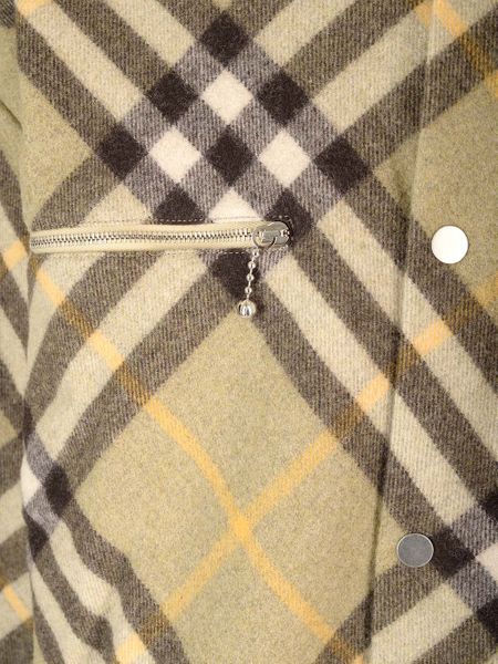 BURBERRY Checkered Design Long Sleeve Cotton Twill Shirt