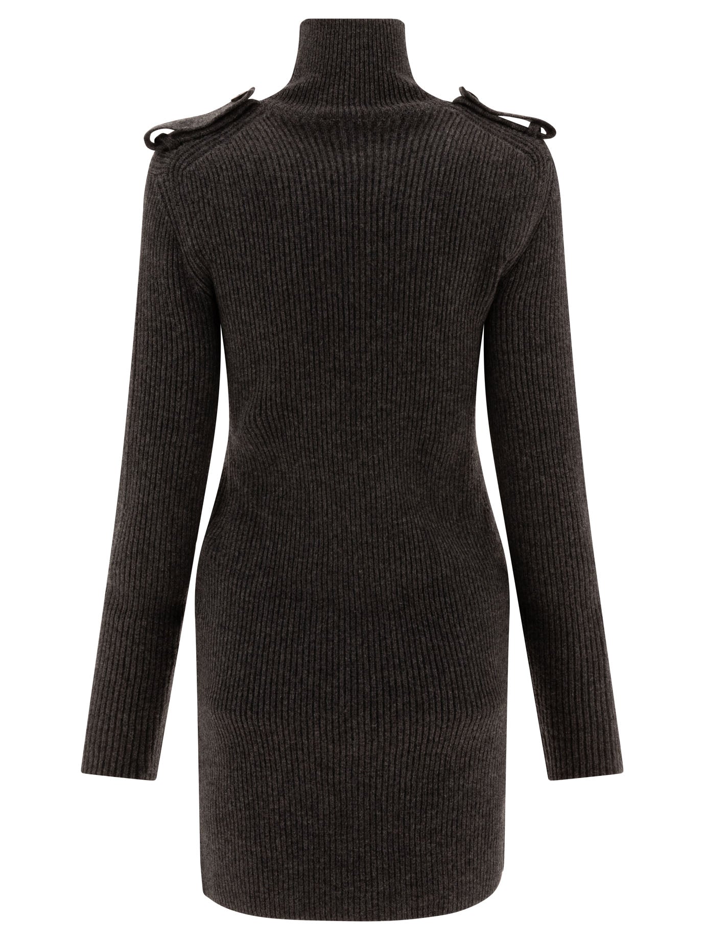 ALEXANDER MCQUEEN Elegant Ribbed Mini Dress for Women