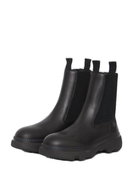 BURBERRY Men's Premium Leather Boot - FW23 Collection