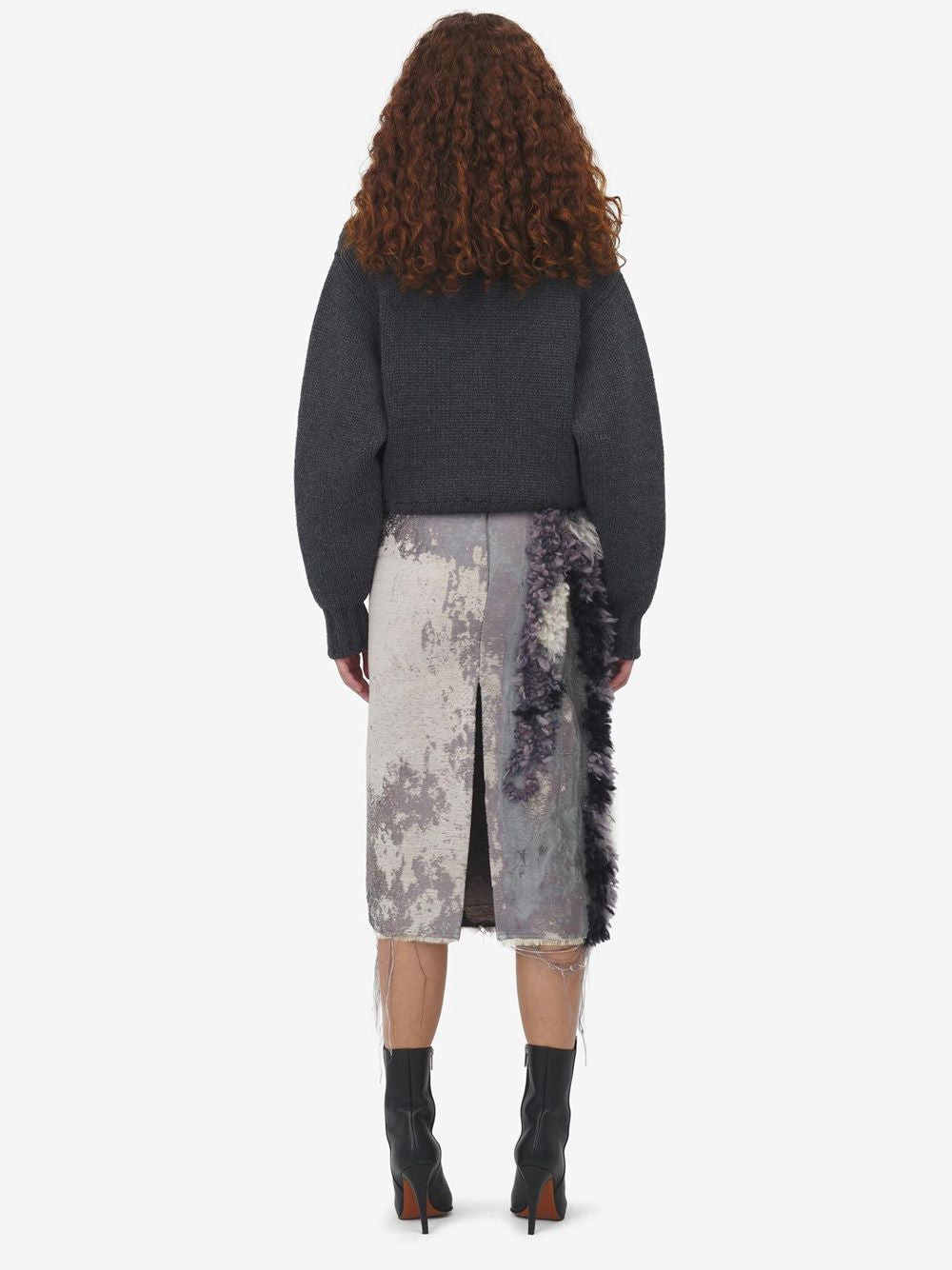 ALEXANDER MCQUEEN Stretch Wool Blend Sweater