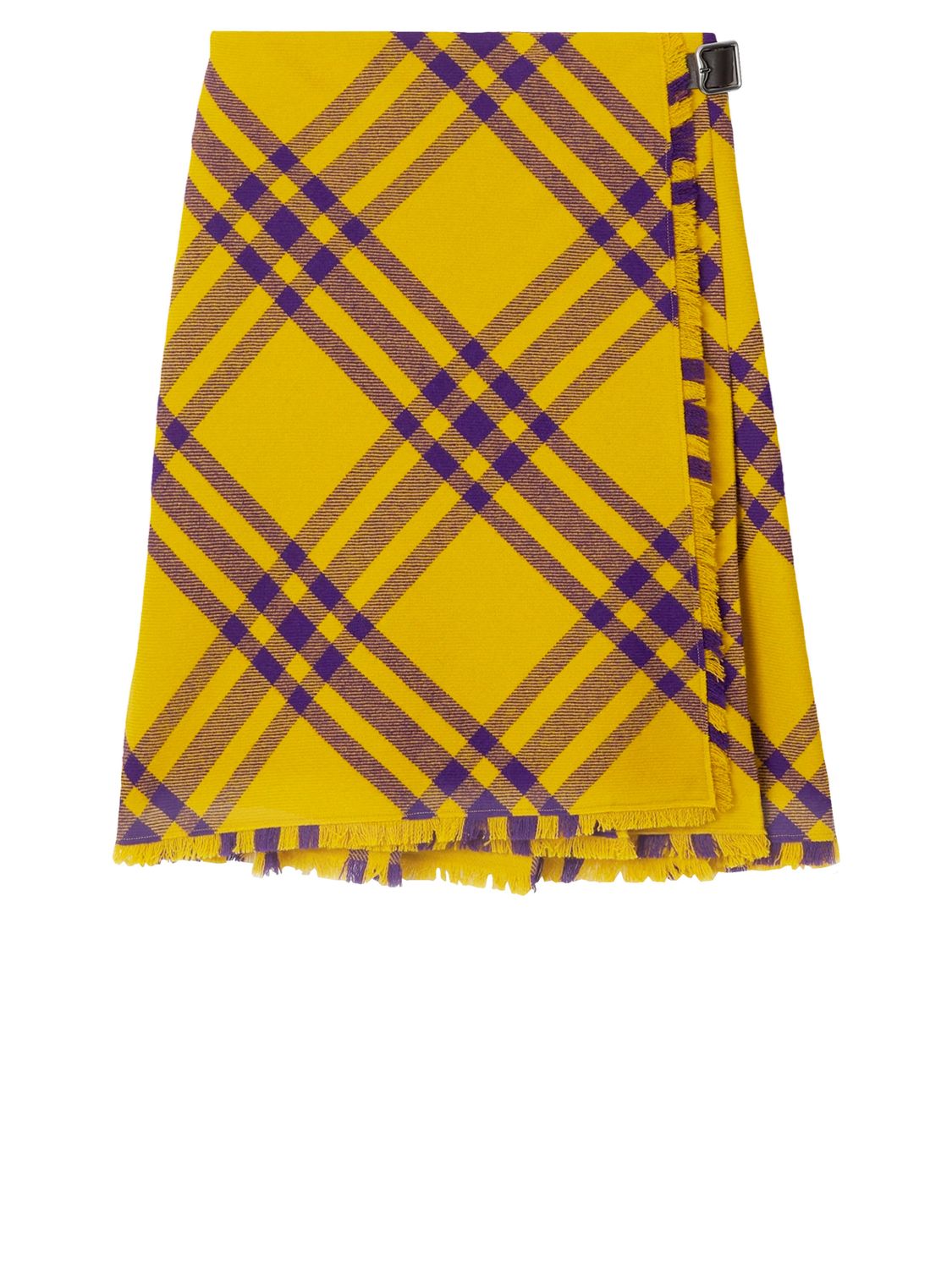 BURBERRY Wool Kilt Mini Skirt - Regular Fit
