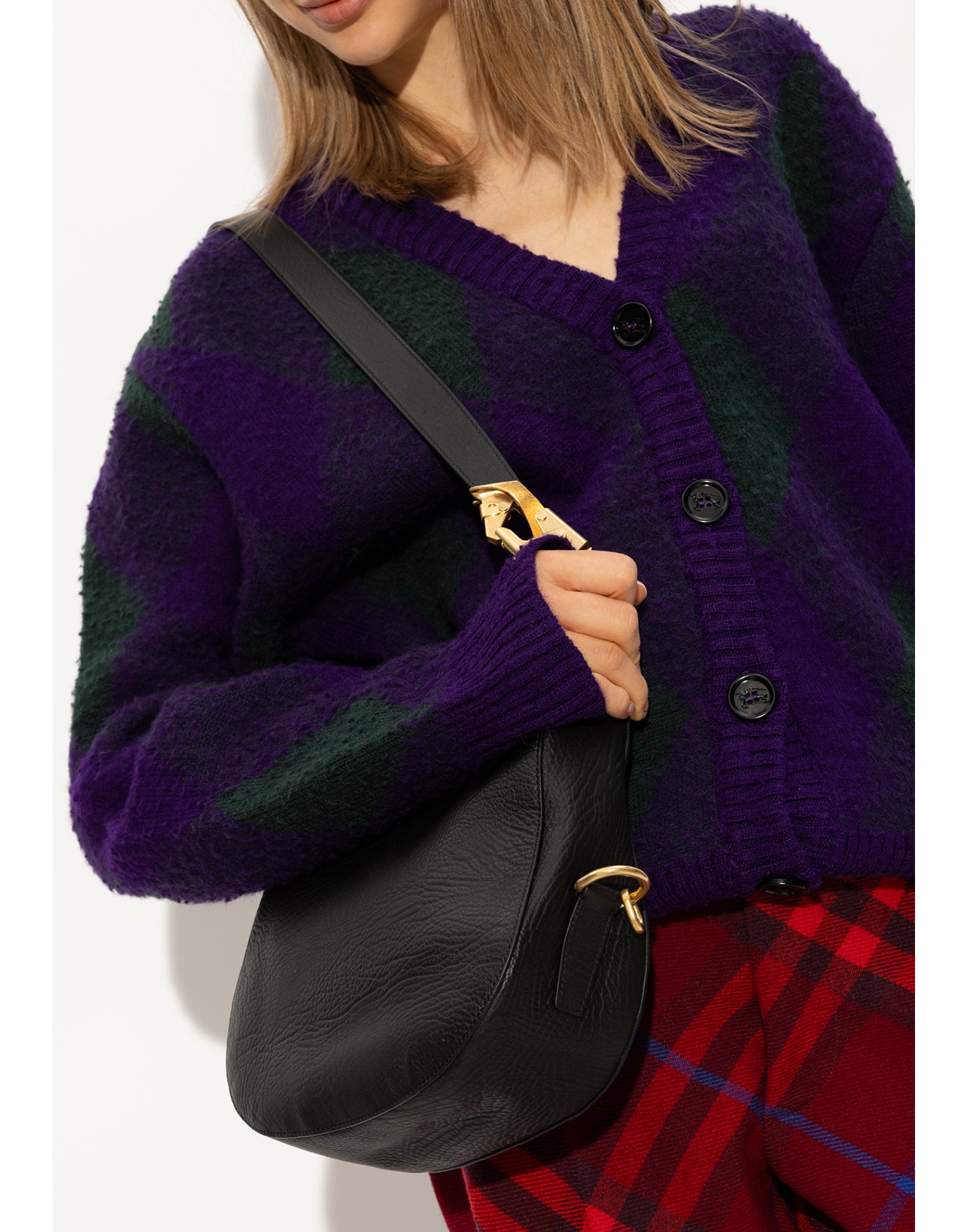 BURBERRY Knight Mini Shoulder Handbag 34x23x8 CM