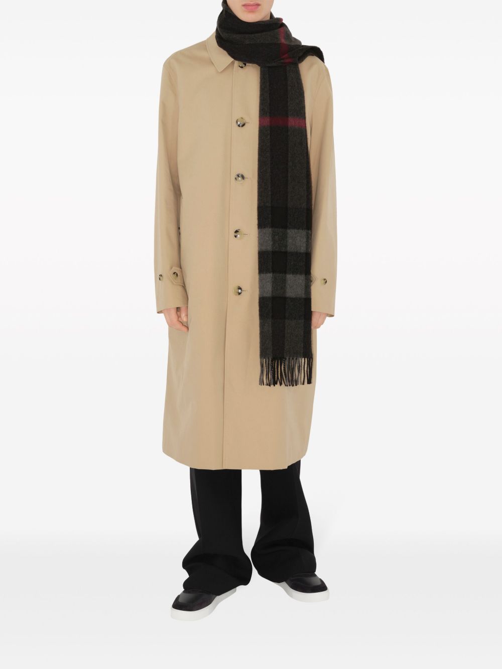 BURBERRY Embroidered Cashmere Scarf