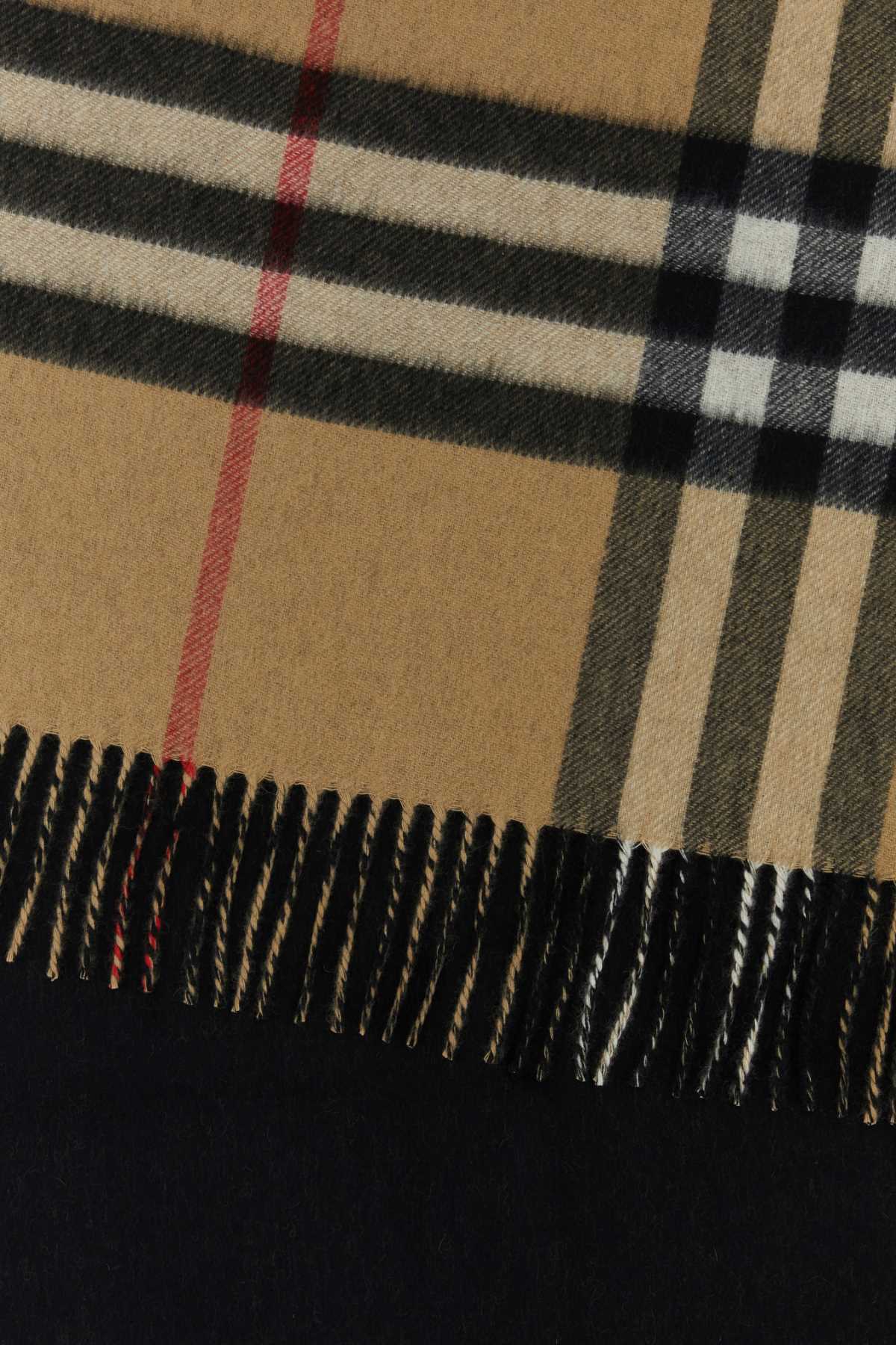 BURBERRY Embroidered Cashmere Scarf