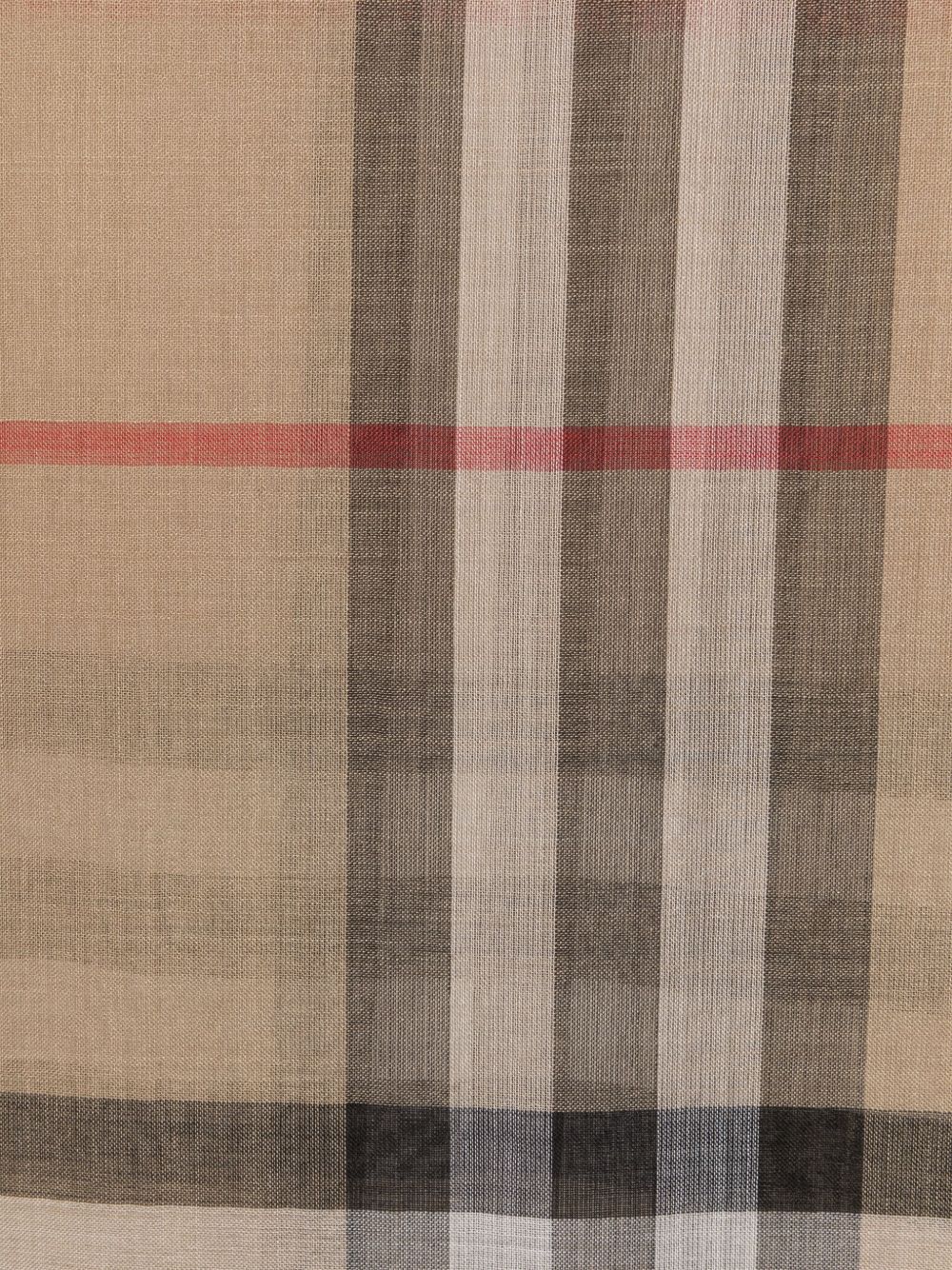 BURBERRY Giant Check Wool and Silk Scarf