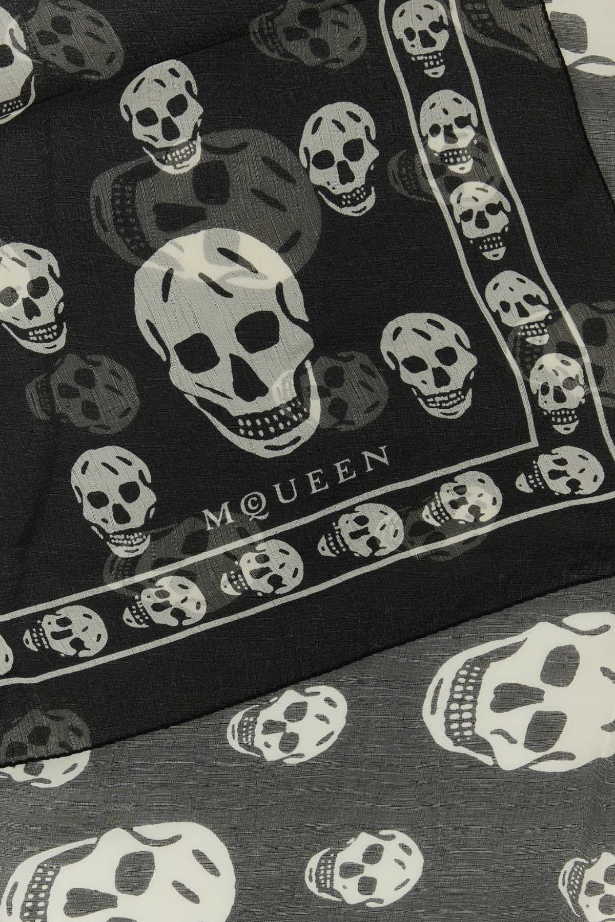 ALEXANDER MCQUEEN Printed Silk Foulard 104X120