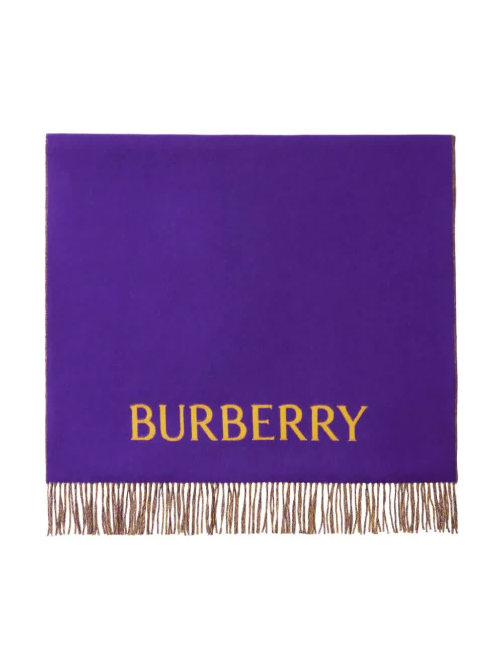 BURBERRY Reversible Scarf with Floral Print for Women