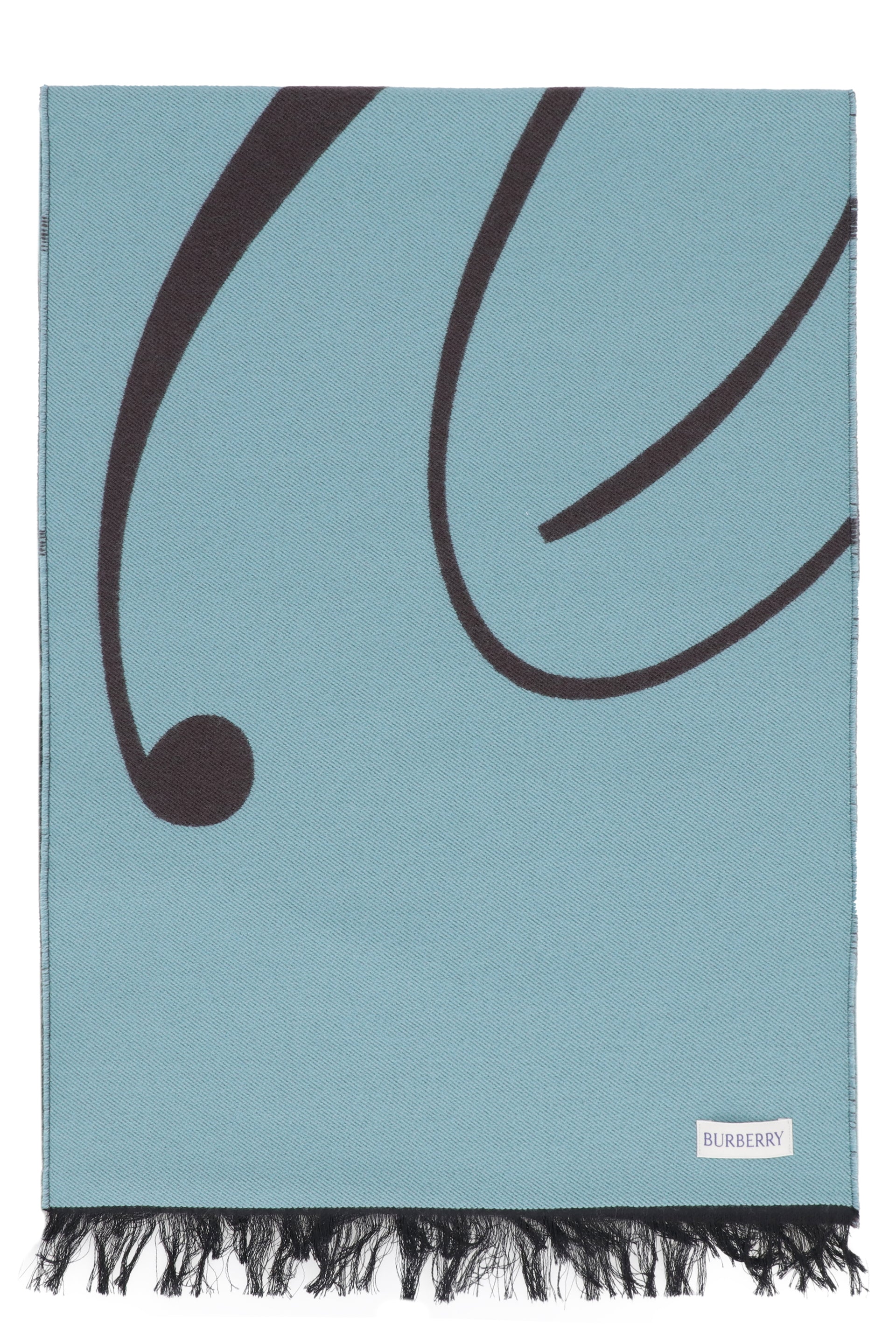 BURBERRY Reversible Wool and Silk Scarf - 188x33 cm