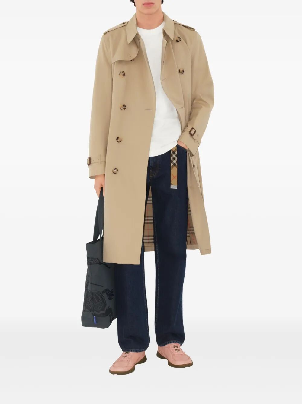 BURBERRY Heritage Long Trench Jacket for Men
