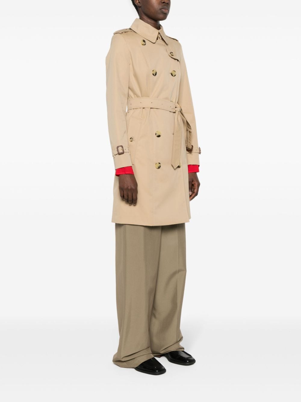 BURBERRY Heritage Gabardine Chelsea Trench Jacket for Women