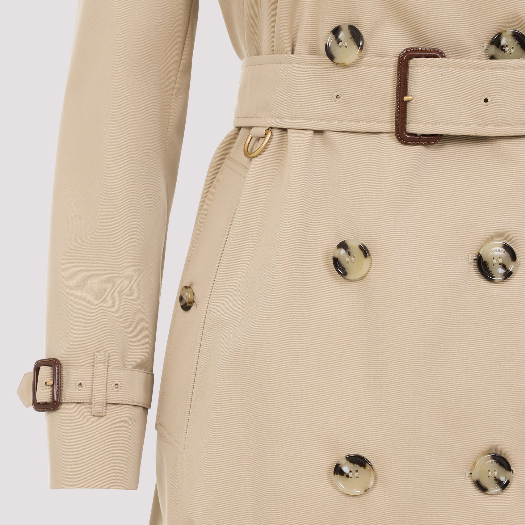 BURBERRY Kensington Long Cotton Trench Jacket for Women