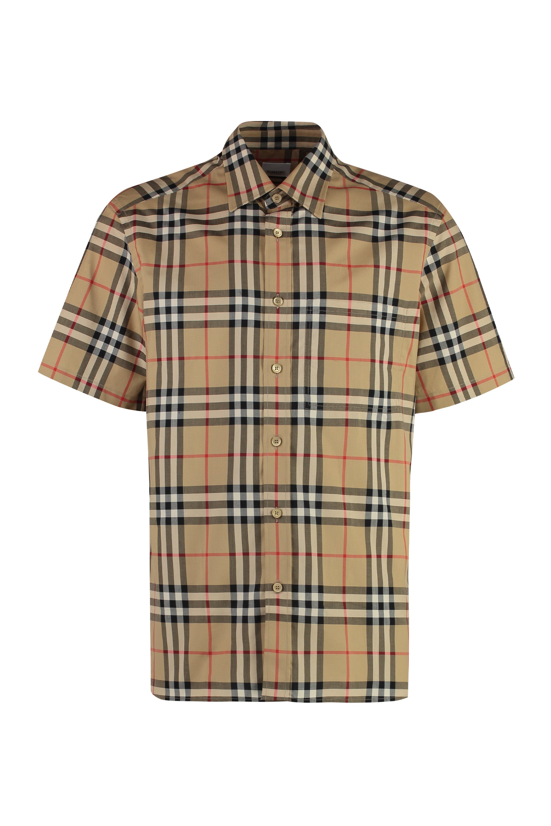 BURBERRY Checkered Design Cotton Shirt for Men - SS24 Collection