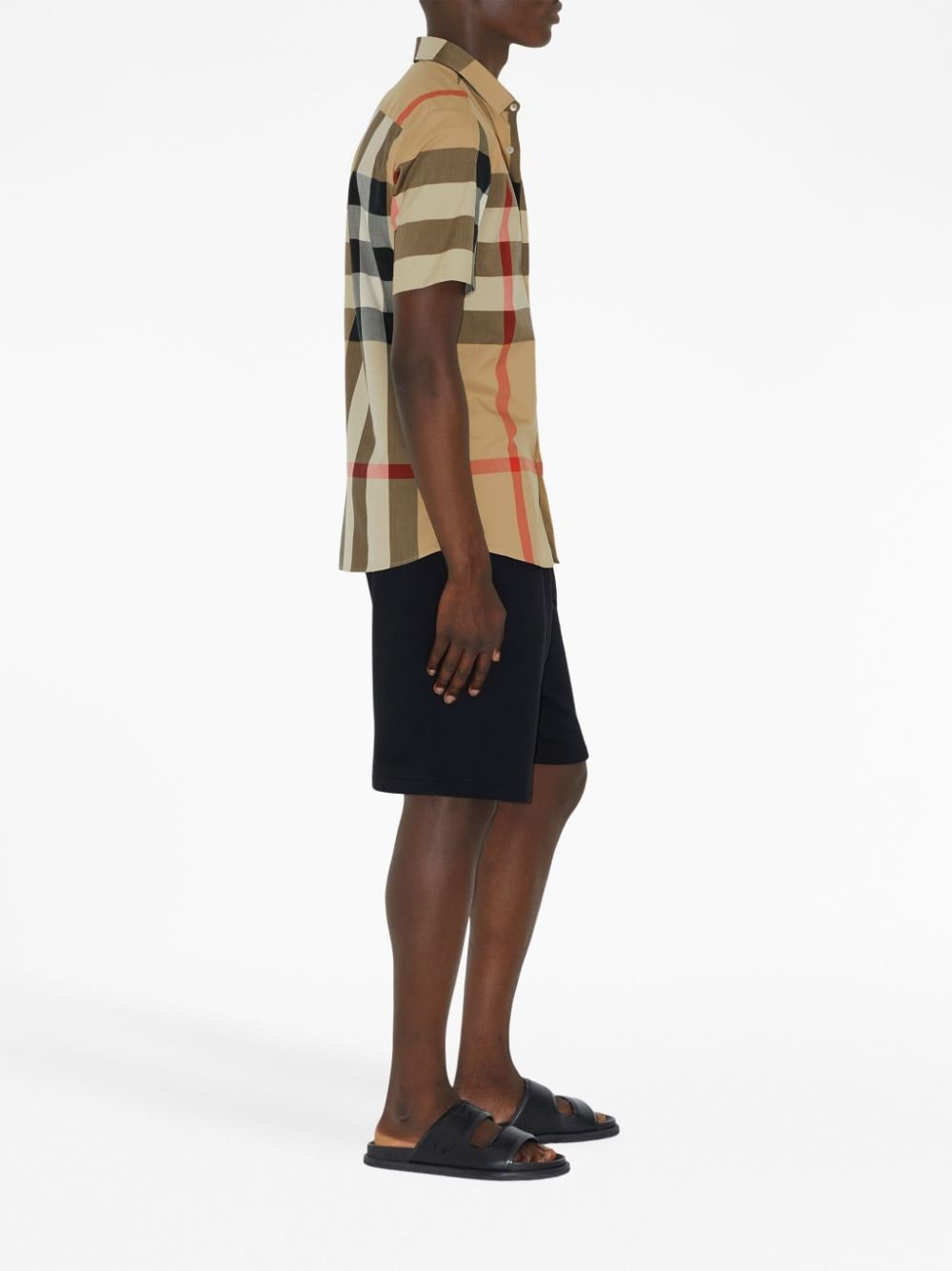 BURBERRY Embroidered Checked Poplin Shirt - Summer Edition