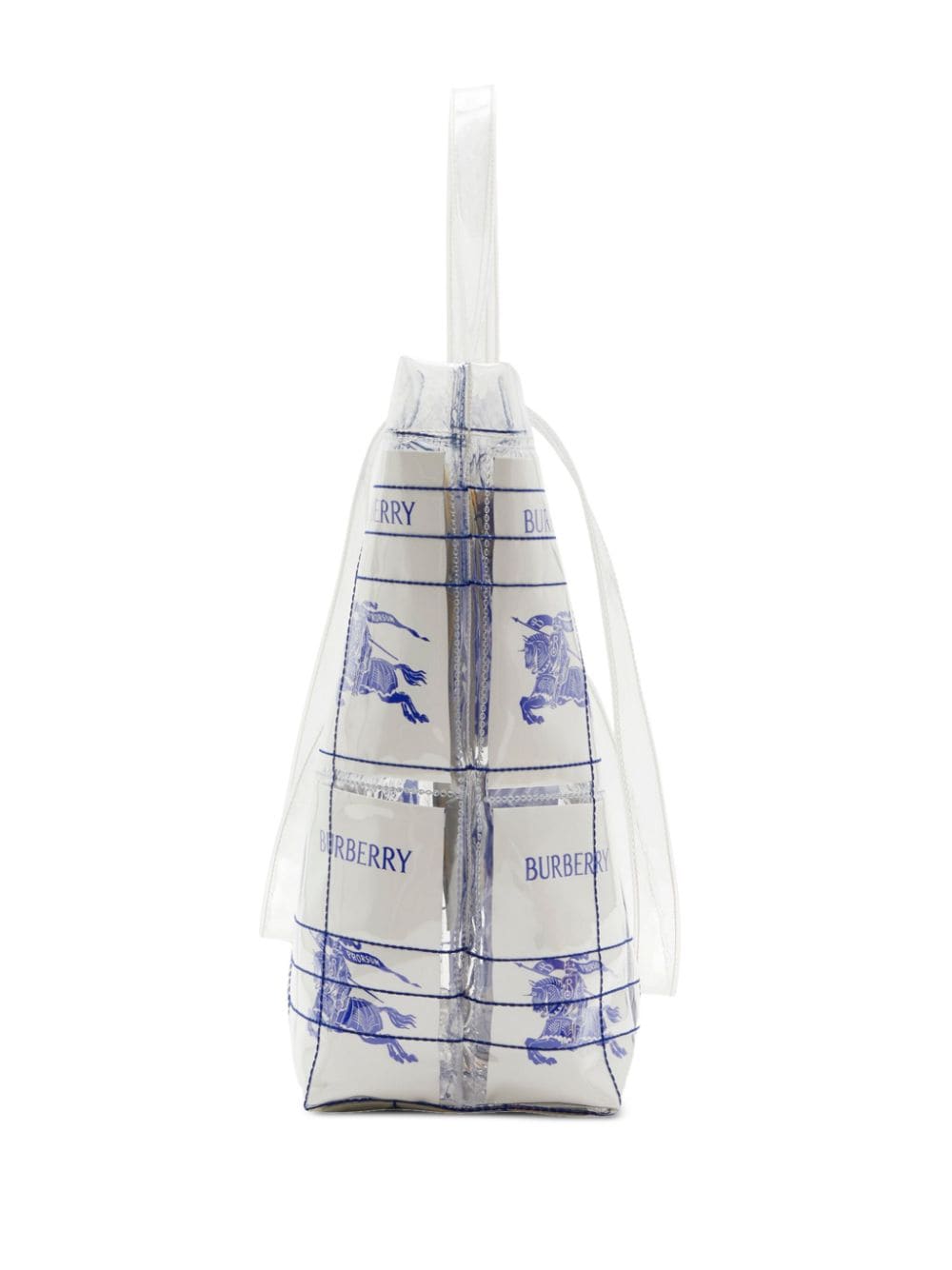 BURBERRY Transparent Design Logo Tag Handbag